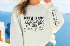 Believe In Your Journey Sleeve SVG, Motivational SVG Design Product Image 3