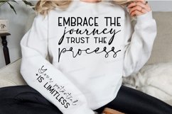 Embrace The Journey Sleeve SVG, Motivational SVG Design Product Image 3