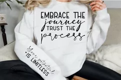 Embrace The Journey Sleeve SVG, Motivational SVG Design Product Image 3