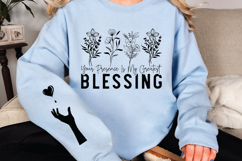 Your presence is my greatest blessing Sleeve SVG Design Product Image 2
