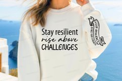 Stay Resilient Rise Sleeve SVG, Motivational SVG Design Product Image 3