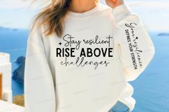 Stay Resilient Rise Sleeve SVG, Motivational SVG Design Product Image 3