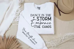 Dance In The Storm Sleeve SVG, Motivational SVG Design Product Image 3