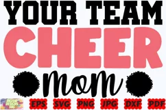 Your Team Cheer Mom SVG | Cheer SVG | Sport SVG | Cheer Mom Product Image 2