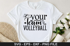 Your team volleyball - Volleyball SVG Design Product Image 1