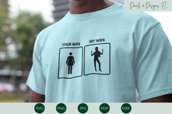 Rocker Wife SVG | Rock and Roll SVG | Your Wife My Wife Product Image 1