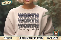 know your worth, t-shirt graphic, worth sublimation, worth design