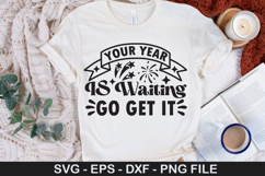 Happy New Year SVG Design - This is My Year to Sparkle Product Image 5