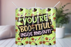 Halloween Tumbler Sublimation Wrap PNG Product Image 1