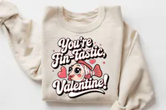 You're Fin Tastic Valentine Sublimation PNG Design Product Image 3