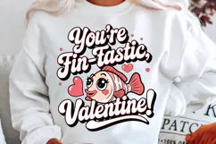 You're Fin Tastic Valentine Sublimation PNG Design Product Image 2