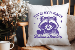 Funny Raccoon SVG PNG | You’re My Favorite Human Disaster Product Image 3