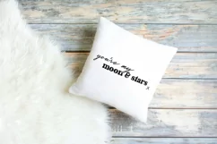 Youre my moon and stars SVG on cushion