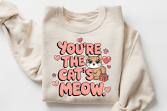 You're The Cats Meow Sublimation PNG Design Product Image 3