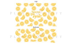 youre the zest lemon puns 40oz quencher tumbler sublimation full wrap high resolution transparant background