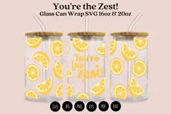 Youre the Zest lemon puns libbey beer can glass full wrap svg presized template for 16oz and 20oz glass for Cricut Silhouette and sublimation