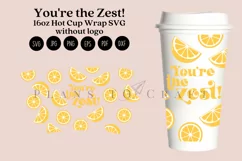 youre the zest lemon puns starbucks 16oz hot cup wrap svg presized template for tumbler grande suitable for cricut and silhouette