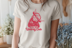 You’re Udderly Cute SVG, Cute Highland Cow Valentine Design Product Image 3