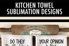 Sarcastic Funny Towel Designs | Kitchen Sublimation PNG Product Image 4