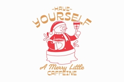 Have Yourself a Merry Little Caffeine T-shirt Coffee Product Image 1