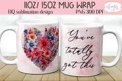 You've got this mug wrap sublimation PNG | Positive phrase Product Image 1