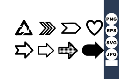 Arrow icons with various styles including heart and recycli Product Image 1