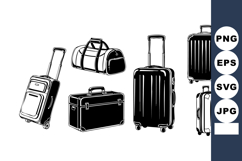 Travel luggage with rolling suitcases and duffel bag for bu Product Image 1