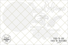 American Eagle Welcome Sign SVG | Patriotic Laser Cut File Product Image 2