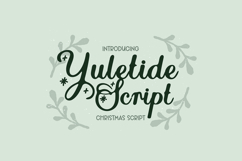 YULETIDE SCRIPT CHRISTMAS Cursive Font Product Image 1