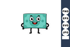 Cartoon happy money bill character smiling with hands on hip Product Image 1