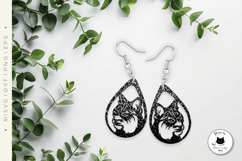 Big Cats Vol.3 | Animal Teardrop Earrings Laser Cut Product Image 4