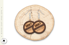 Sarcastic &amp; Funny Layered Earrings | Laser Cut Jewelry Product Image 5