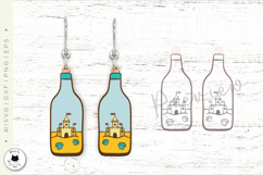 Message in a Bottle | Summer Dangle Earrings Laser Cut Product Image 3