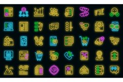 Emotional marketing icons set outline vector. Customer Product Image 1