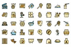 Nectar icons set vector flat Product Image 1