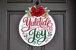 Christmas Round Ornaments Sign Svg Product Image 9
