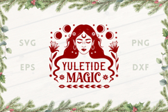 Yuletide Magic Witch SVG Product Image 1