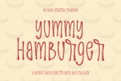 YUMMY HAMBURGER Tasty Saucy Font for You Product Image 1