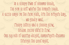 YUMMY HAMBURGER Tasty Saucy Font for You Product Image 2