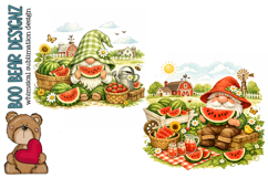 Watermelon Gnome Clipart Product Image 1