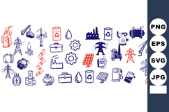Industrial and Energy Icons Vector Illustration Set Product Image 1