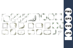 Vintage Botanical Frame Bundle for Invitations and Crafts Product Image 1