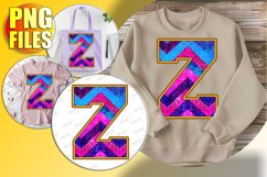 Z Doodle Letter Style Print Jolly Holiday Style! Product Image 1