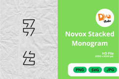 Novox Stacked Monogram Product Image 1