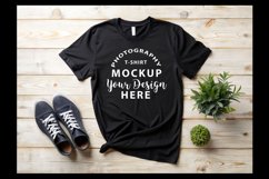 Bella Canvas t-shirt mock-up BLACK Product Image 1