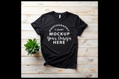 Bella Canvas t-shirt mock-up BLACK Product Image 1