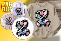 Z Doodle Letter Valentine Loving Festive Design! Product Image 1