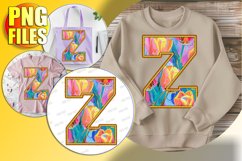 Z Doodle Letter Valentine Whimsical Joyful Charm! Product Image 1
