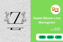 Sweet Bloom Line Monogram Product Image 1