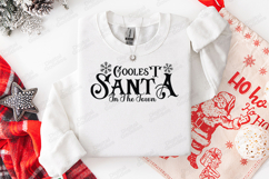 Coolest Santa In The Town Christmas T-Shirt Design SVG Product Image 2